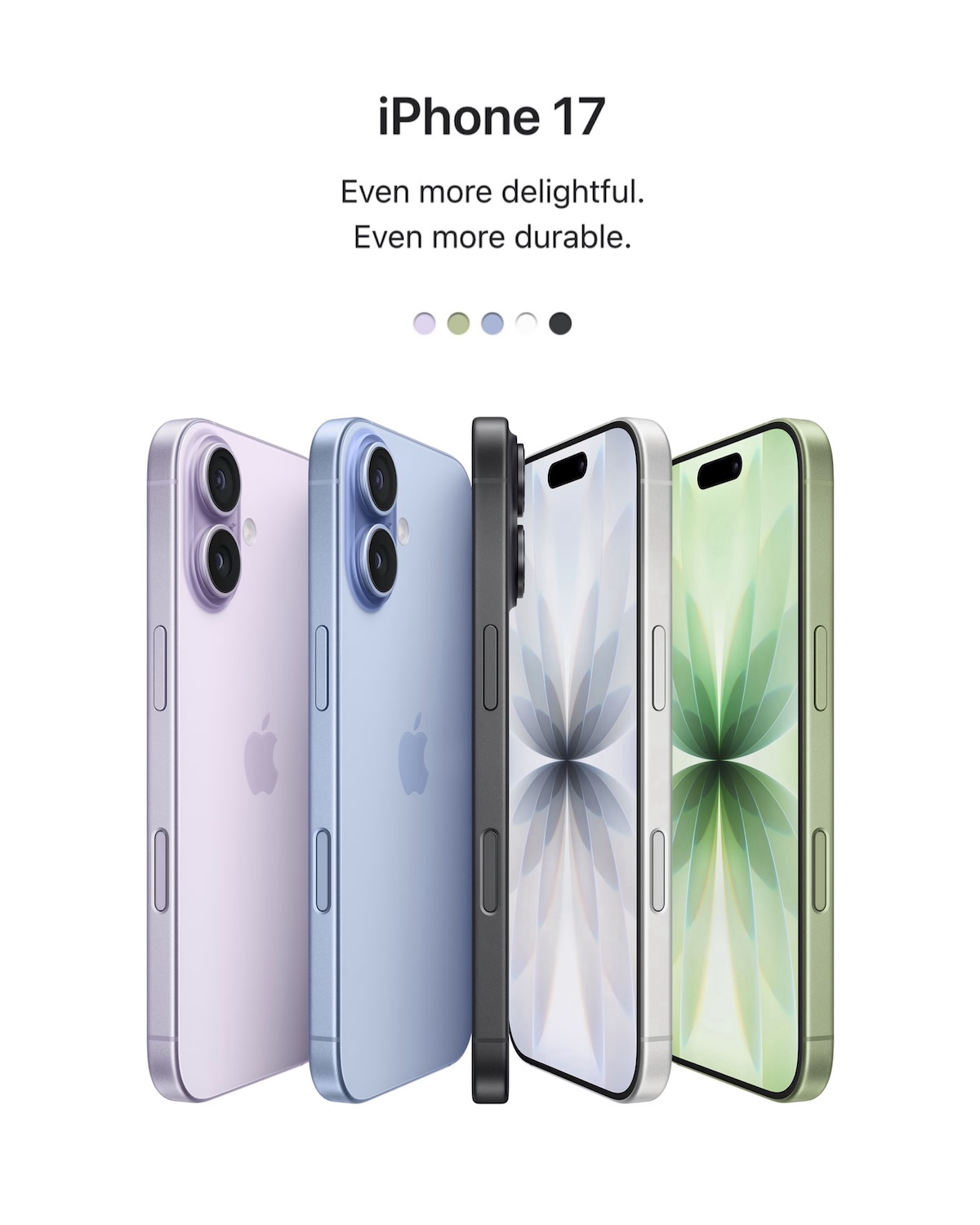 iPhone 17 colours